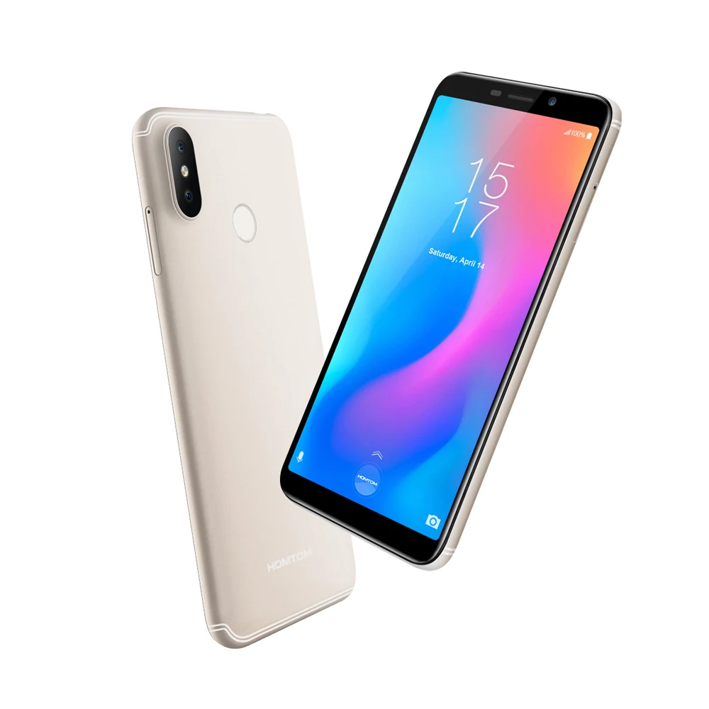 Распродажа HOMTOM C2 5,5 inch 2 GB 16 GB 3000mAh18: 9 ободок-менее Face ID 4G-LTE мобильный телефон Android 8,1 13MP двойной сзади камеры смартфон