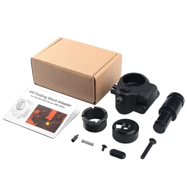 US $29.74 USA Shipping Tactical AR Folding Stock Adapter For M16M4 SR25 Series GBBAEG For Airsoft Hunting 