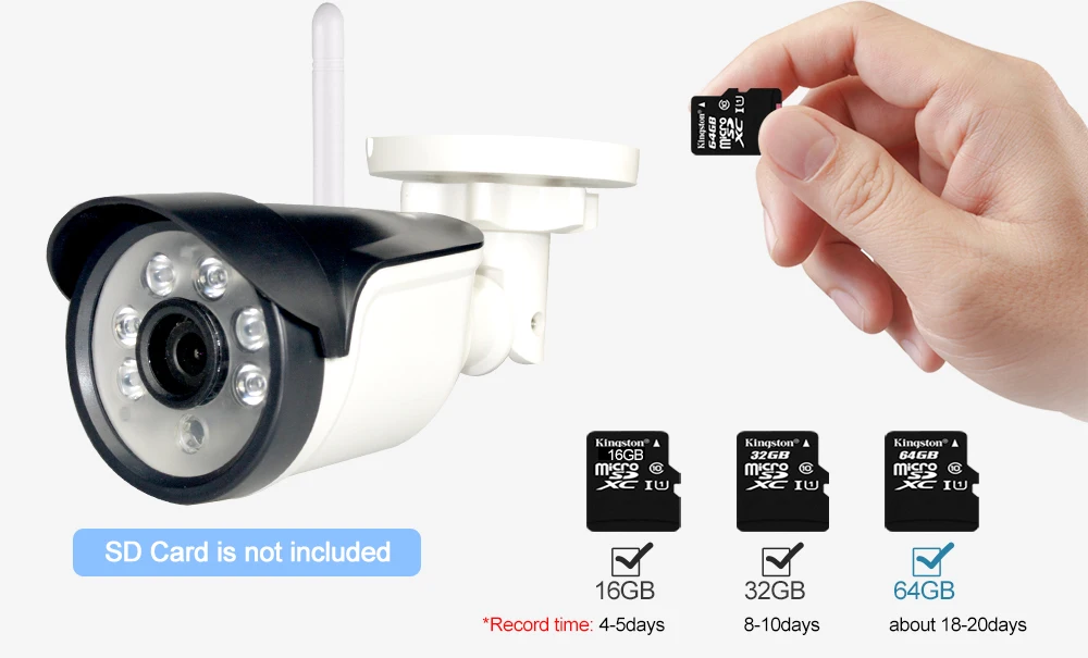 Camhi IP камера Wifi 1080P 960P 720P ONVIF Беспроводная Проводная P2P CCTV цилиндрическая наружная