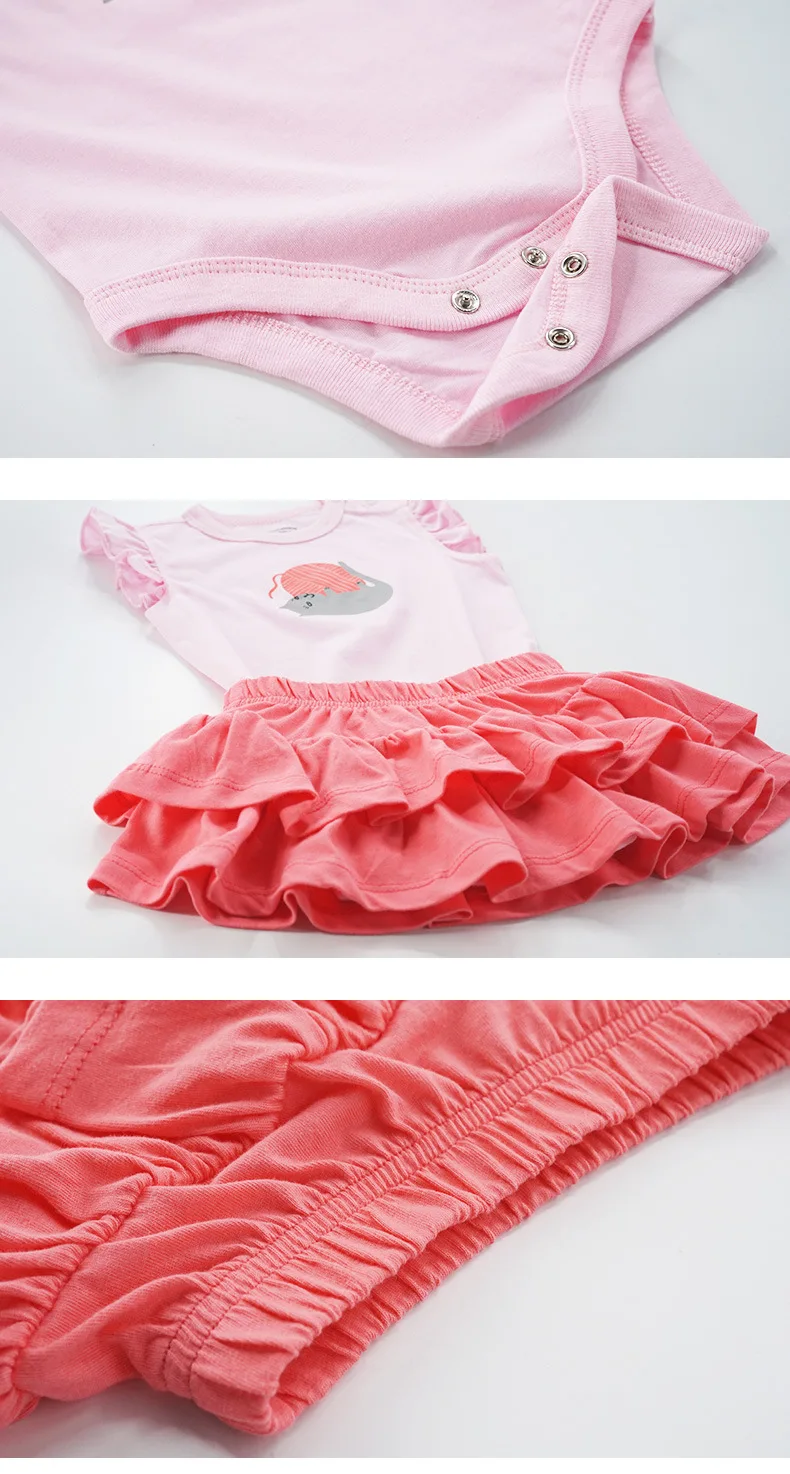 Oangemom/Официальный магазин, летняя одежда для младенцев Юбка для маленьких девочек боди с дизайном «Принцесса»+ юбка комплект из двух предметов комплект одежды для маленьких девочек