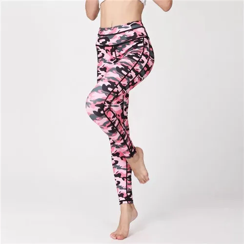 Для женщин штаны для йоги с Спортивные леггинсы Высокая Талия Брюки для фитнес-зала леггинсы для тренировок и бега тренировочные женские спортивные штаны - Цвет: HK148
