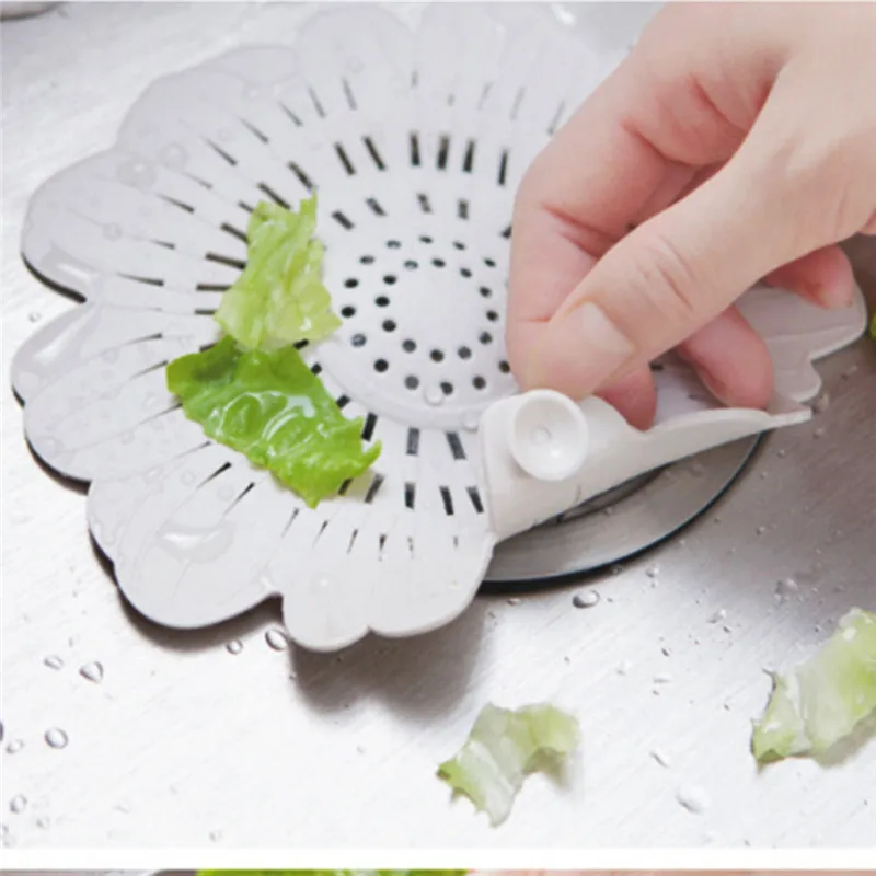 Складной фильтр для слива раковины в форме цветка 4 цвета|sink colander|kitchen sink colanderkitchen