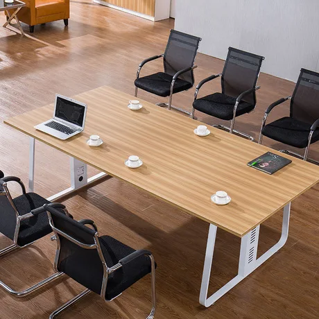 

Conference Table Office Furniture Commercial Furniture modern panel+steel office desk wholesale can customize size European styl