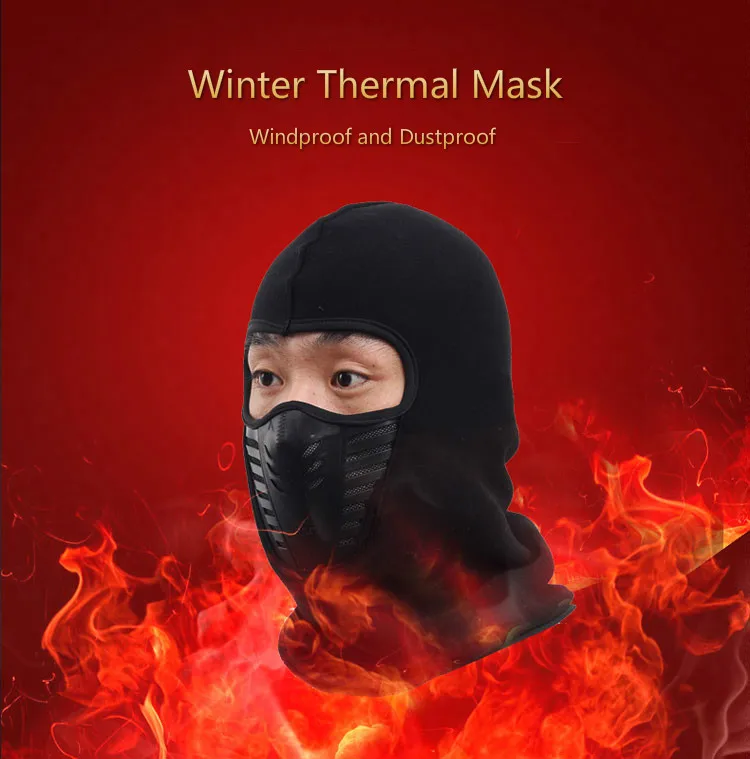 2017 Dust-proof Cycling Face Mask Windproof Winter Warmer Fleece Bike Full Face Scarf Mask Neck Bicycle Snowboard Ski Men M116 (1)