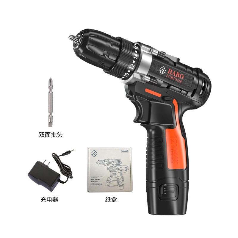 AC 100 - 240V Cordless 12V Max Electric Screwdriver Cordless Drill Mini Wireless Power Driver DC Lithium-Ion Battery