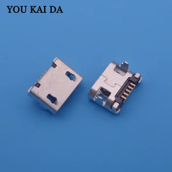 

5pcs-1000pcs Common Used 5pin V8 flat port 7.2 feet 2 feet DIP 5P SMD Micro USB Connector V8 Port Charge Socket Micro USB Jack