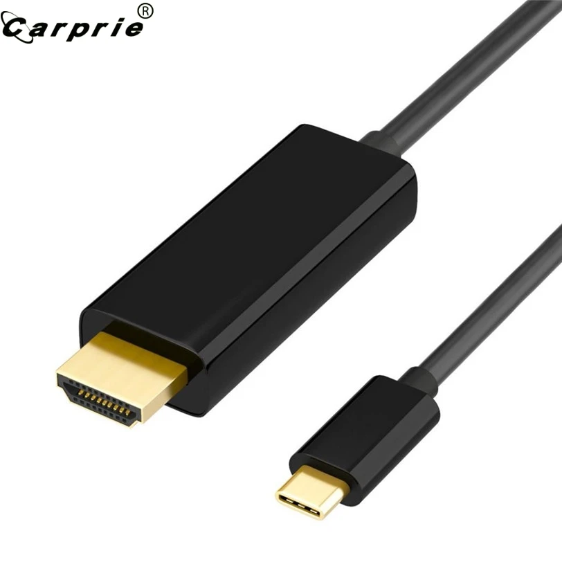 

CARPRIE 1.8m USB Type-C To HDMI Cable Line HDMI Mirroring Adapter for Samsung Galaxy NOTE 9 for LG for huawei 90613