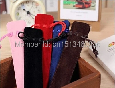 

free shipping velvet jewelry pouch velvet pouch pen pouch velvet recording pen pouch velvet pencil bag customize wholesale