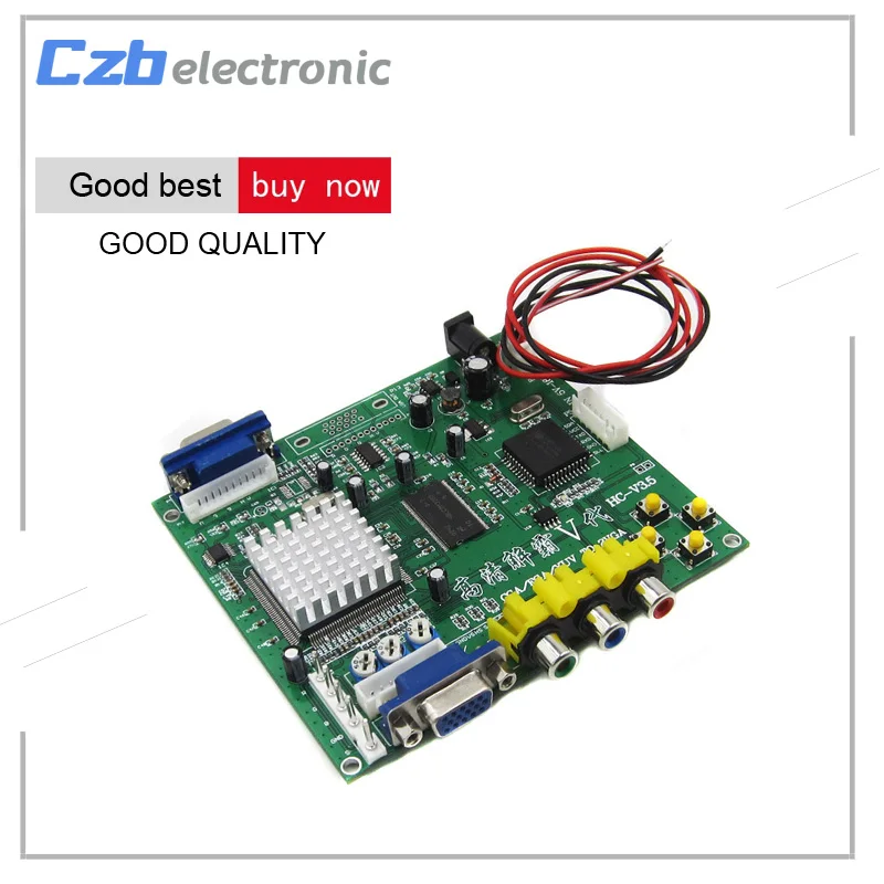 

NEW Arcade Game RGB/CGA/EGA/YUV to VGA HD Video Converter Board HD9800/GBS8200 Hot green board