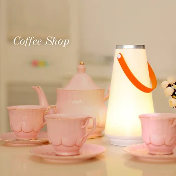 

USB Rechargeable Portable Atmospheres Light LED Touches Switch Dimmable Bedroom Table Lamp JDH99
