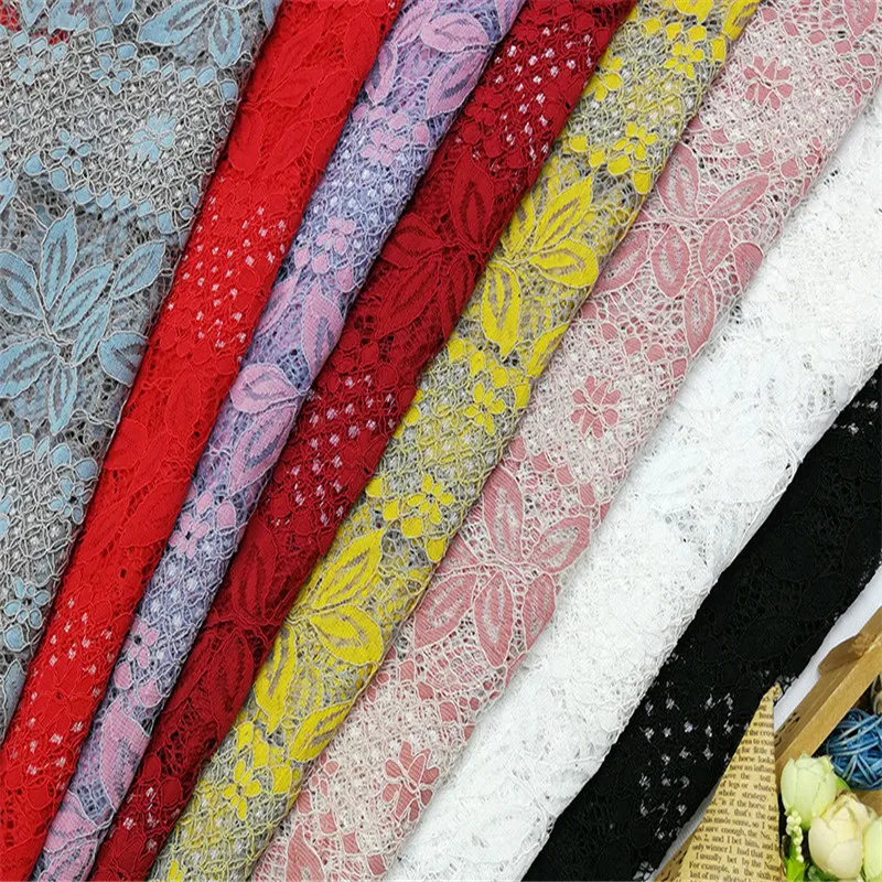 1 ярд ширина 150 см 8 цветов нейлон, хлопок кружевная ткань для творчества одежда ткань аксессуары свадебное платье аксессуары юбка ткань