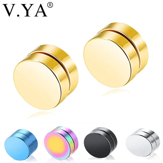 Buy V.YA Ear Stud Earrings for Men & Women Fashion Stainless
