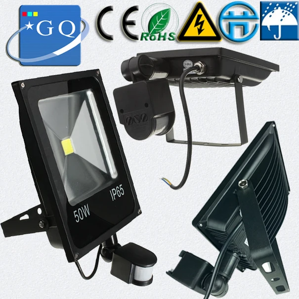 10W 20w 30w 50w 70w 100w led flood light AC220V DC12V black shell