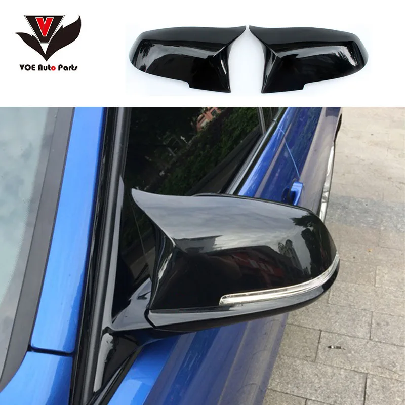 Gloss Black M Look F10 F06 F12 ABS Replacement Mirror Covers for BMW 5