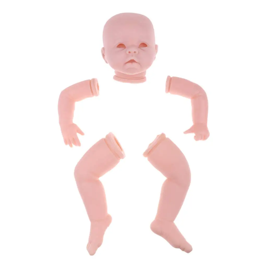 

22inch Newborn Baby Doll with Head 3/4 Arms Full Legs Reborn Baby Unpainted Doll Toys Birthday Gift for Children Kids Toddler