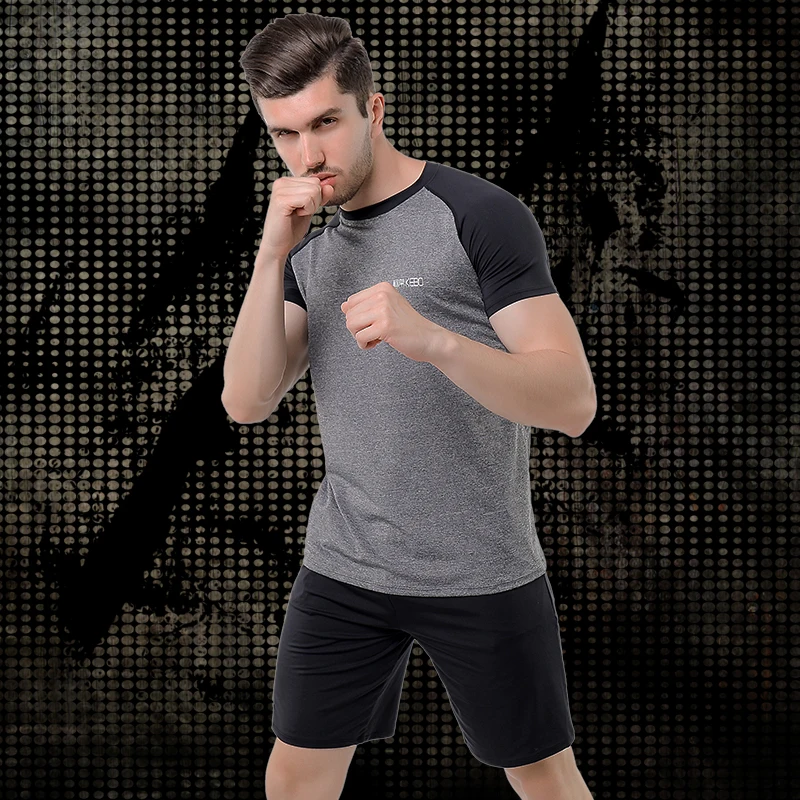 2/комплект мужской спортивный костюм Фитнес-компрессионная одежда обувь для бега спортивная одежда упражнения тренировка колготки
