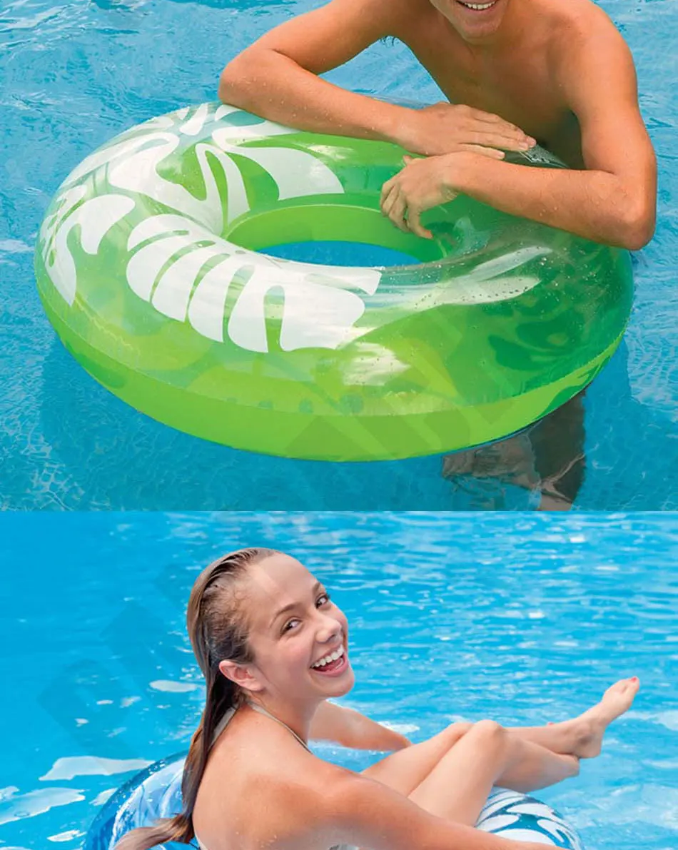 36 дюймов гигантские бассейн надувной плавает красочные бассейн игрушки Одежда заплыва взрослых плавает Надувные Пончик Плавание кольцо