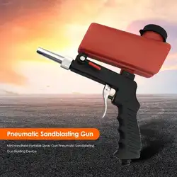 Мини портативный распылитель пневматическое ружьё пескоструйная пушка устройство пескоструйная машина спрей полировка удаления ржавчины