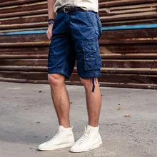 Новые модные брендовые мужские военные карго шорты новые армейские шорты с несколькими карманами мужские хлопковые свободные рабочие повседневные короткие штаны размера плюс