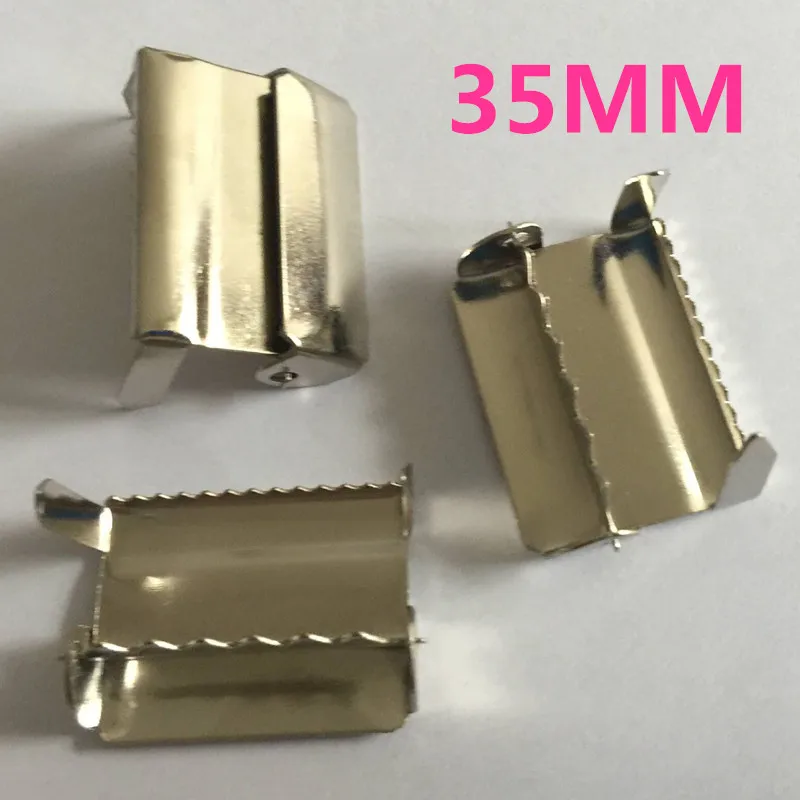 

(100 PCS/LOT)) 3.5cm (35mm)Silver Metal Suspenders Strap Accessories Ribbon Adjust Buckle Regulate Clamp