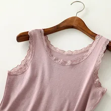 Весенне-осенний женский жилет из чистого хлопка кружевная двойная мягкая Высококачественная Свободная блузка