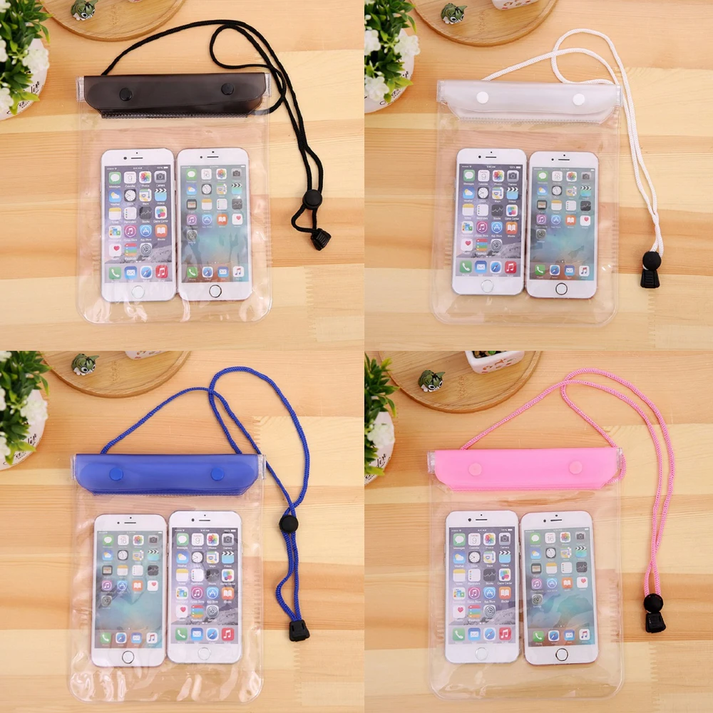

Runseeda Waterproof Swimming Bag Mobile Phone Large Pouch Holder Smartphone Cellphones Pouch For Surfing Diving On Beach Sea Use