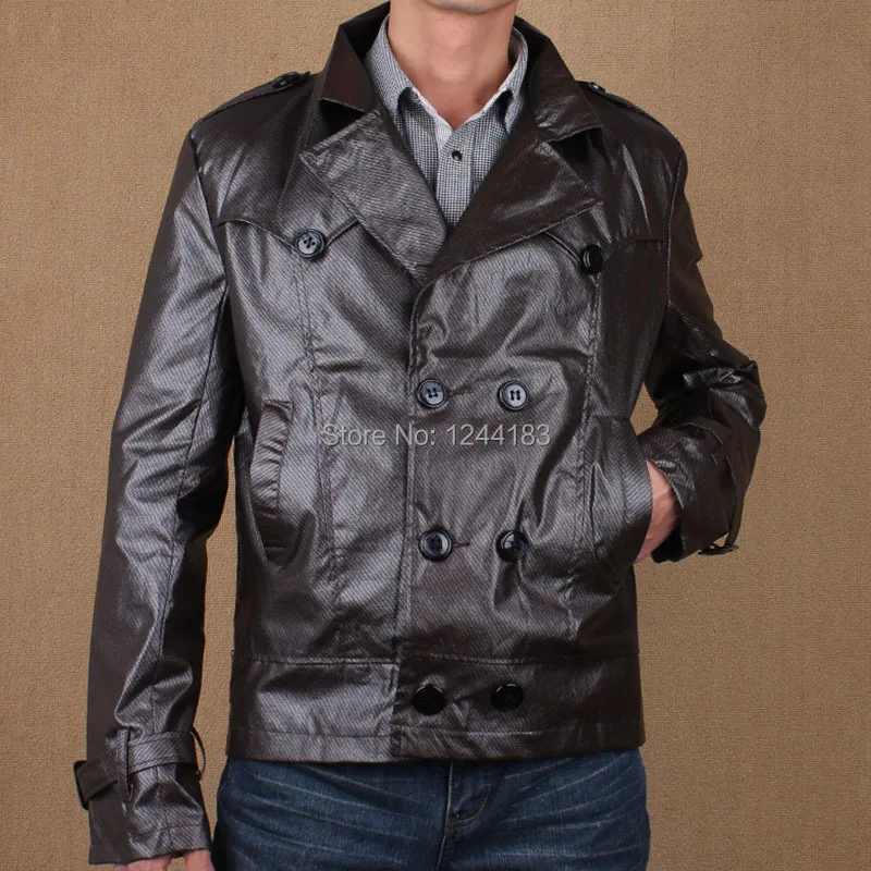 New 2014 Cheapest Spring Fashion Men's Jacket Male Coat PU Leather