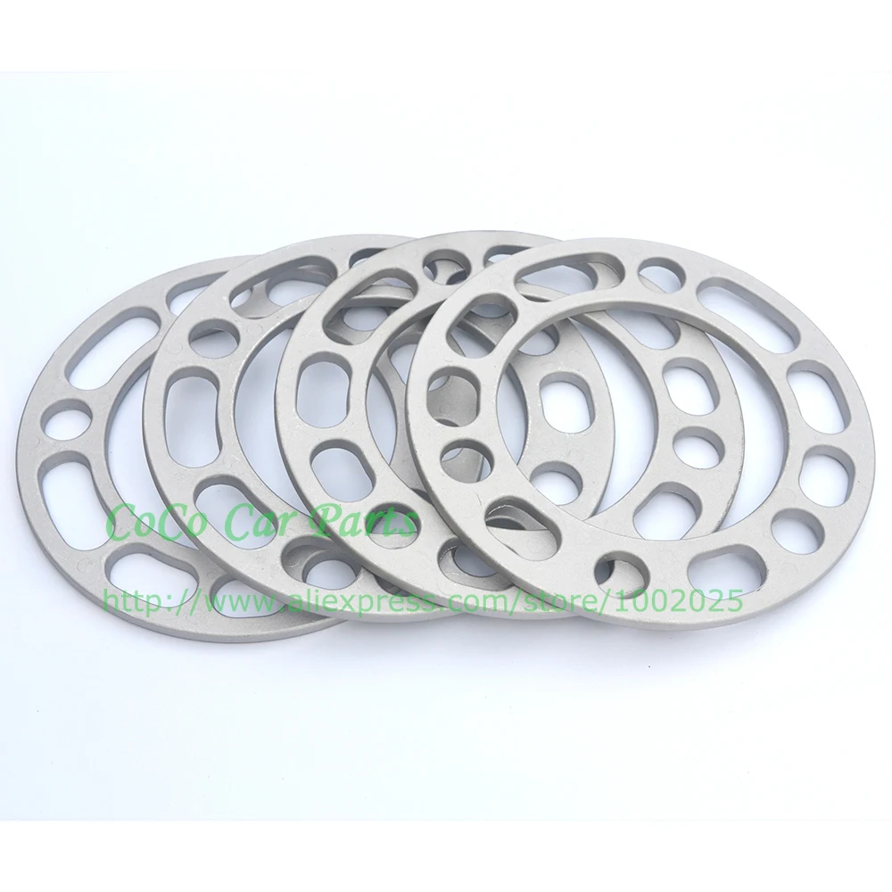 4 шт. универсальные 6 мм алюминиевые колесные проставки прокладки пластины для 5x139,7 6x139,7