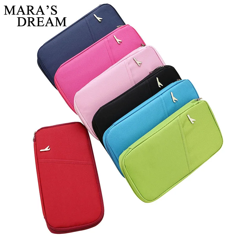

Mara's Dream Travel Passport Cover WalletTravelus Multifunction Credit Card Package ID Holder Storage Organizer Clutch Money Bag
