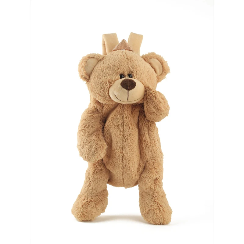 40 см детские милые плюшевые игрушки прекрасный мультфильм коричневый медведь рюкзак сумка Школьный для девочек мальчиков Детский сад День рождения Рождественский подарок
