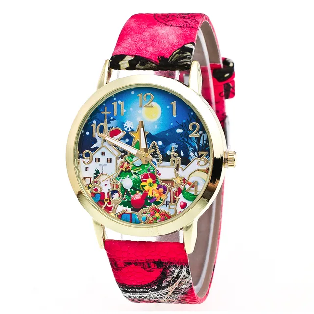 New Arrival Christmas Watches Top Brand Luxury Fuax Leather Analog Quartz Watche New Arrival Christmas Watches Top Brand Luxury Fuax Leather Analog Quartz Watche