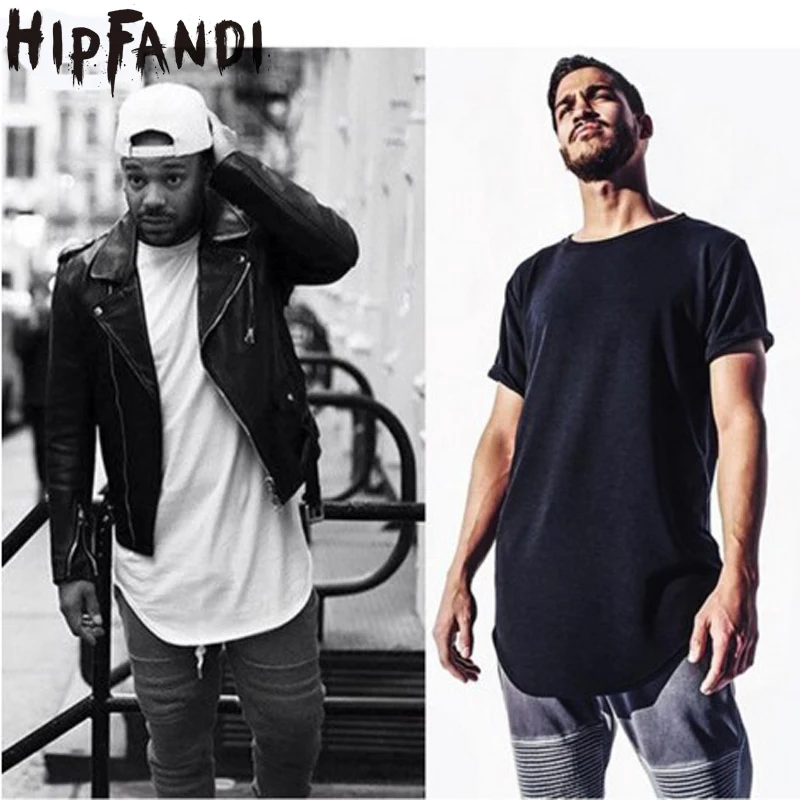 Мужская удлиненная футболка в стиле K POP хип хоп|male t-shirt|hip hop tshirtasian size |