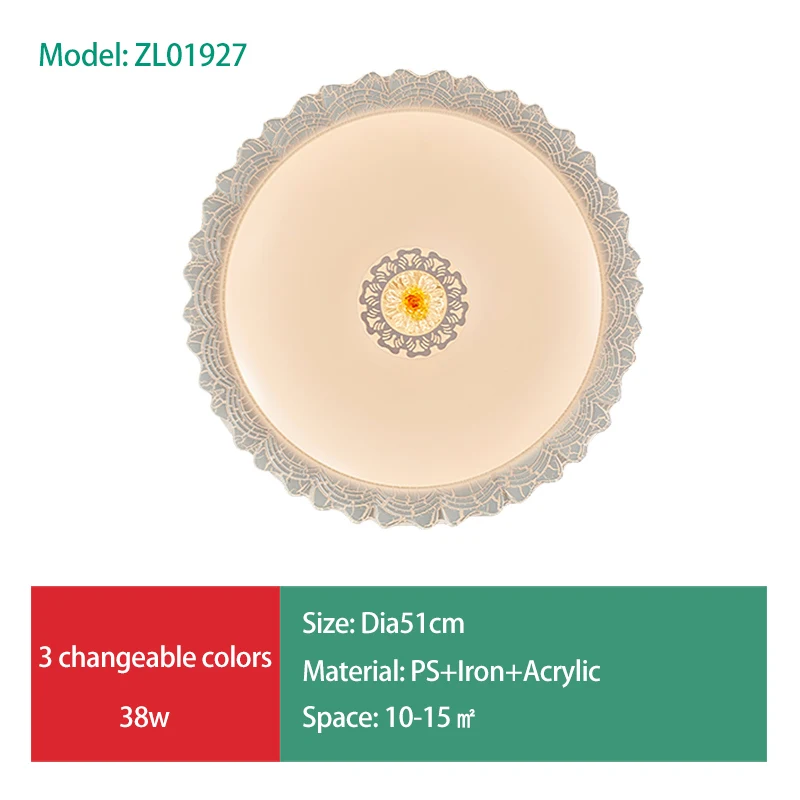 Светодиодный потолочный светильник, современный светильник для гостиной, светильник для спальни, столовой, поверхностное крепление, заподлицо, панель, Домашний Светильник s - Цвет корпуса: ZL01927