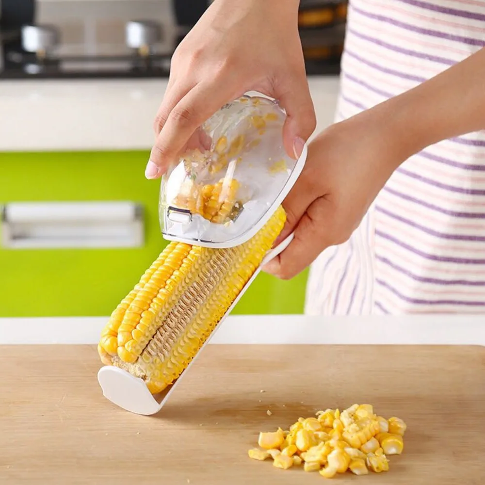 

1Pc Cob Remover Cutter Protecting Hand Gadgets Corn Stripper Peeler Kitchen Cooking Accessories Kitchen Gadget Cob Remover