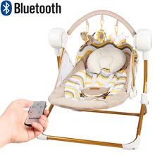 Muchuan electric baby swing music rocking chair automatic cradle baby sleeping basket placarders chaise lounge
