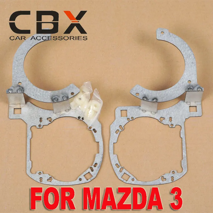 Free Shipping Projector Bracket Holder for Mazda 3 Car Headlight Replace HID Bi xenon Projector