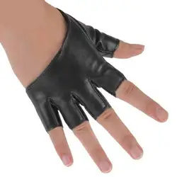 PU кожаные перчатки шоу без пальцев уход половина палец вождения аксессуары для танцев женские