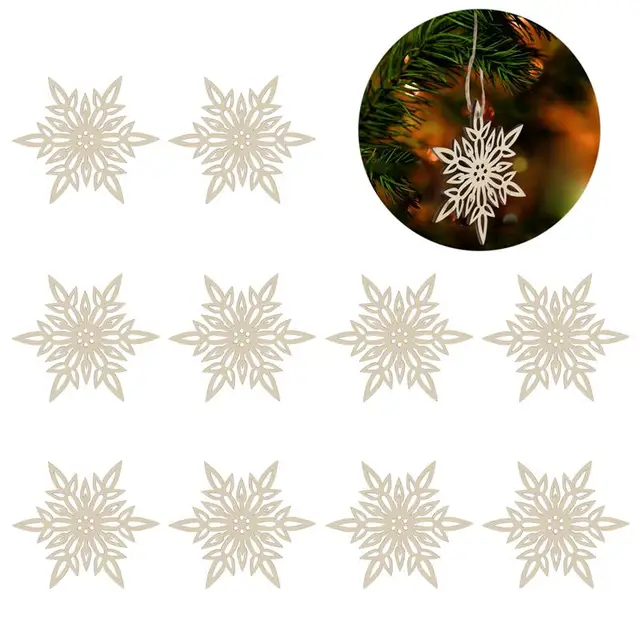 10 pz di Legno Ornati e Decori Con Stringa Della Decorazione Di Natale del Fiocc 10 pz di Legno Ornati e Decori Con Stringa Della Decorazione Di Natale del Fiocc