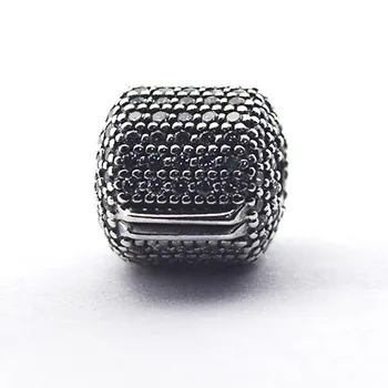 

Beads for Jewelry Making Charms Silver 925 Original Pave Barrel Clip Charm 925 Sterling Silver kralen diy Bracelets Wholesale