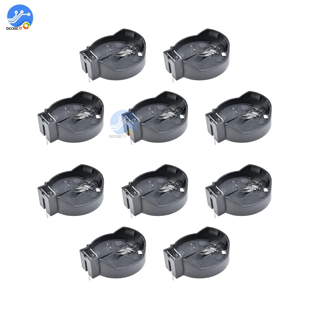 10Pcs 3V CR2025 CR2032 Button Coin Cell Battery Holder Power Bank