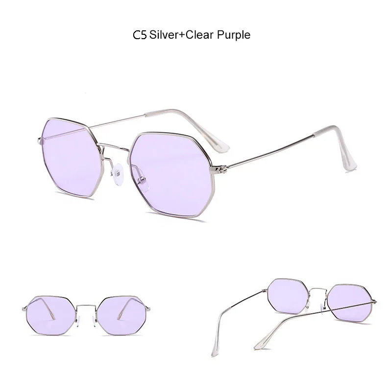 Маленькие Мужские солнцезащитные очки с шестигранной головкой, брендовые дизайнерские женские солнцезащитные очки, винтажные роскошные квадратные очки, модные сексуальные очки Oculos Gafas De Sol UV400