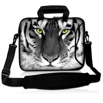 

Tiger Face 12" Laptop Netbook Chromebook Messenger Briefcase Carry Shoulder Strap Case For Macbook Air 11 Surface Pro 4 6 12.3"