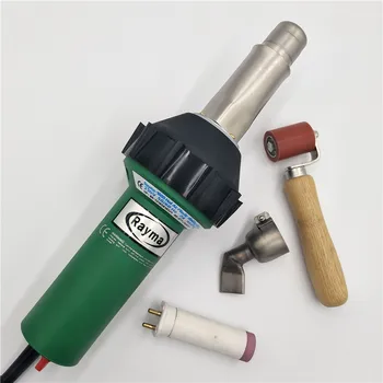Price Hot Air Welder With 20 Mm 60 Degree Angled Wide Slot Weld Nozzle And 40 MM Roller And 1550w Heating Element