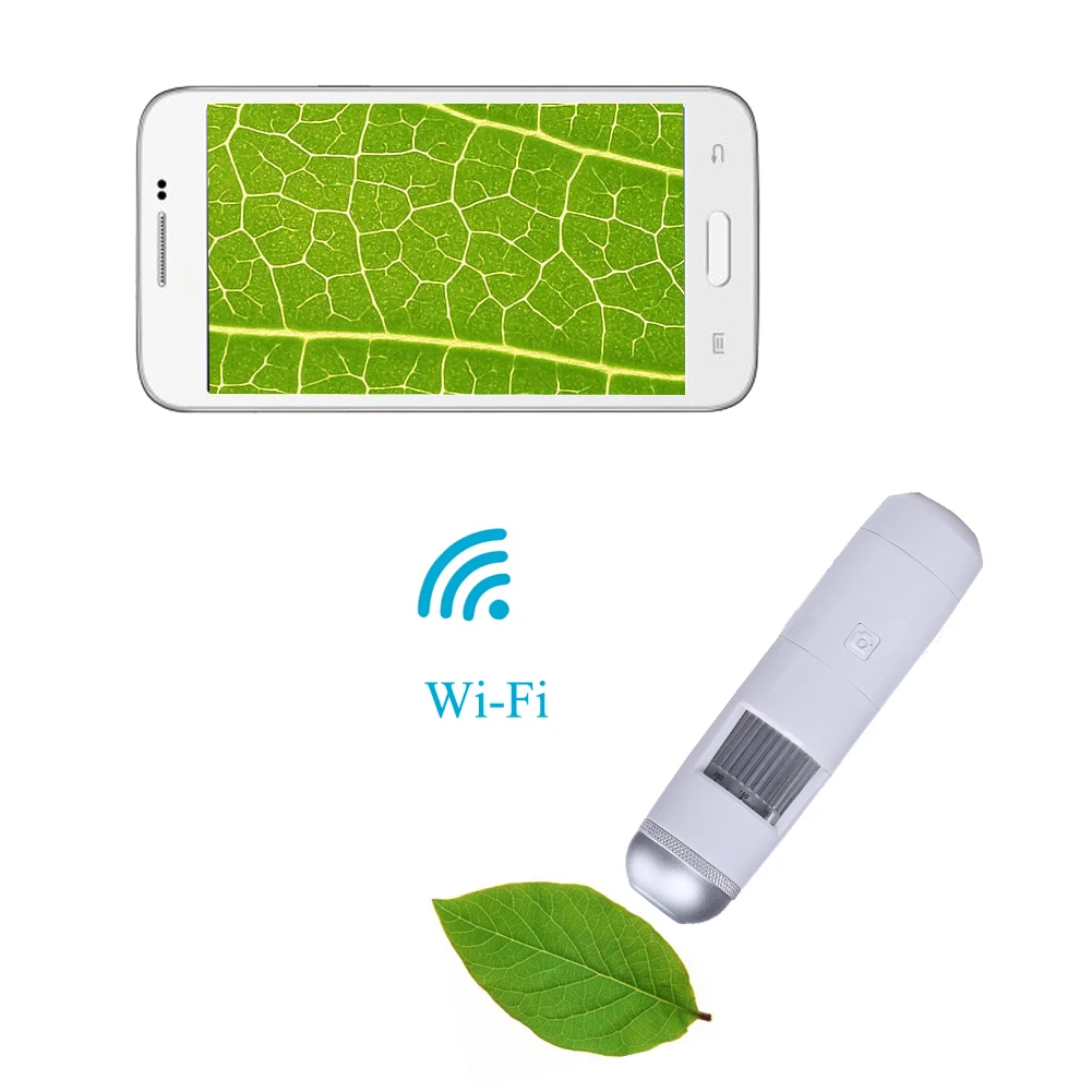 

200X Digital Wifi Microscope 8LED 5X-200X HD Wireless Biological Microscope for iPhone/iPad/Android/IOS Magnifier Loupes