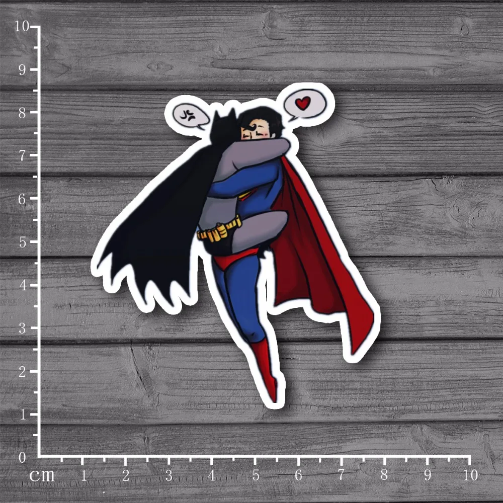 

Superhero's Real LOVE PVC Laptop Notebook Skin Stationery Stickers Car Styling Decal For kid Toy Suitcase Stickers[Single]