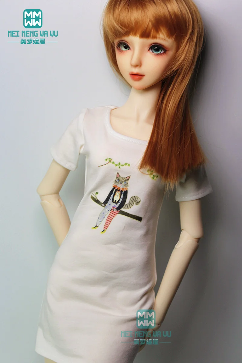 BJD аксессуары для 60 см 1/3 BJD кукла модное нижнее белье Печатный темперамент футболка