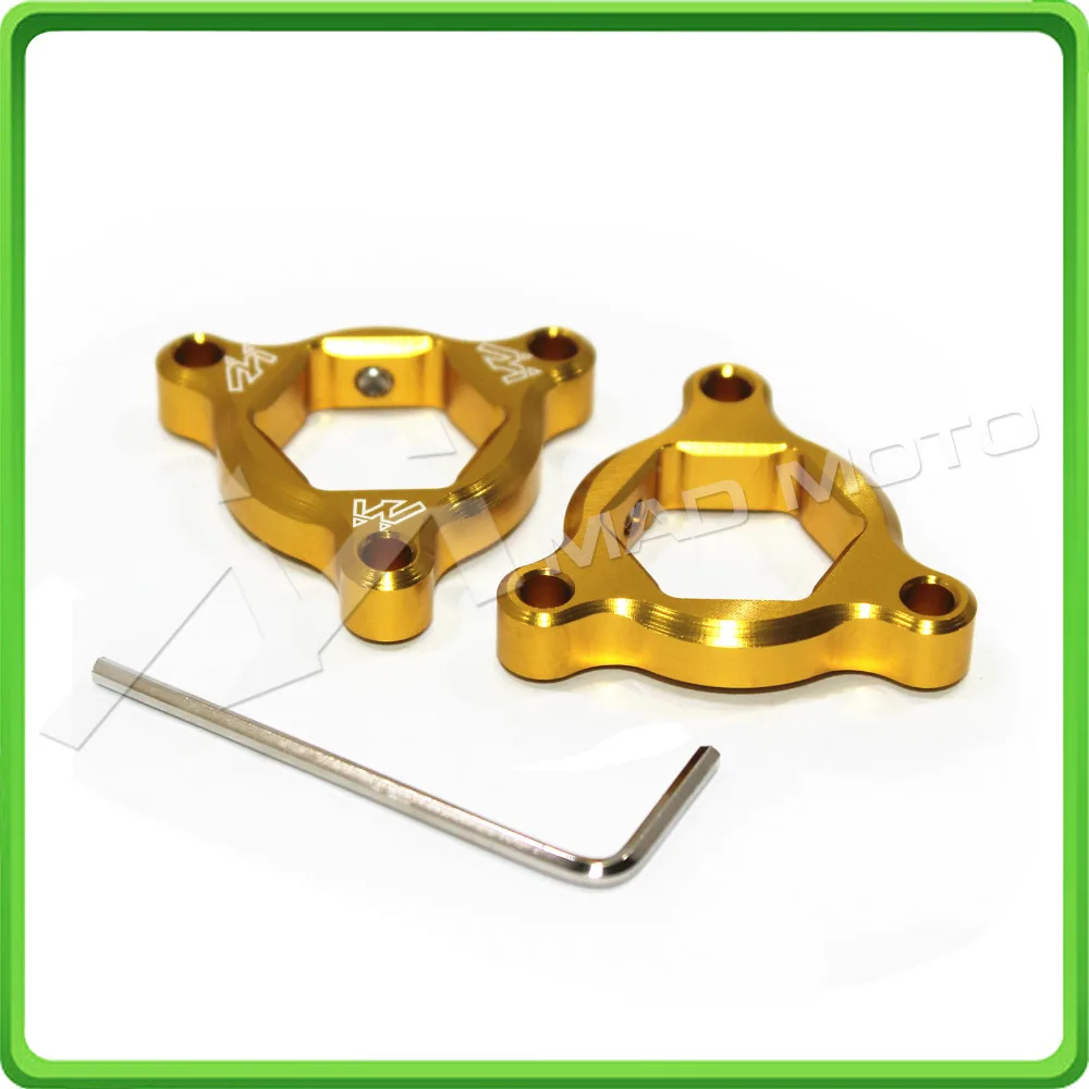 14mm Gold Fork Spring Preload Adjusters for Kawasaki Ninja ZX-10R ZX10R 2004 2005 2006 2007 2008 2009 2010 Style A (7)