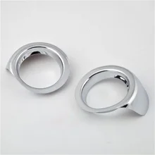 Exterior Accessories 2pcs Front Fog lights Decoration Frame with High Quality ABS Chrome Fit For Subaru XV Car Lights Styling