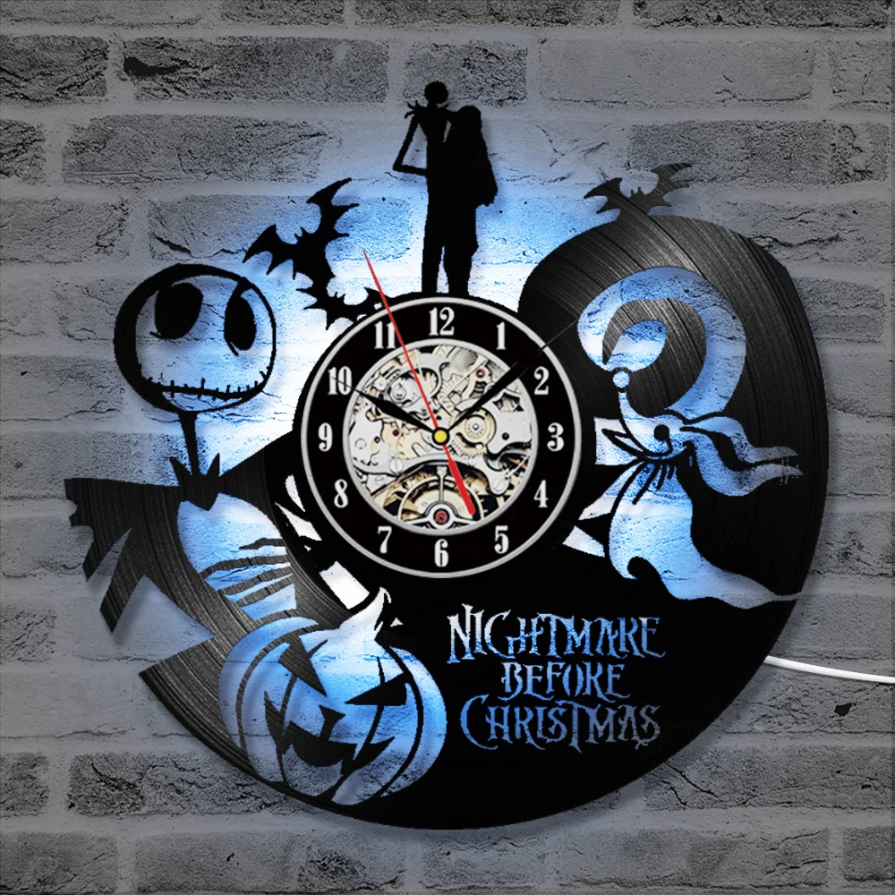 The Nightmare Before Christmas Love Story Wall Clock