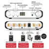 Nobsound Mini HiFi 2,1 Сабвуфер DSP Bluetooth 5,0 цифровой стерео усилитель мощности для динамика ► Фото 3/6
